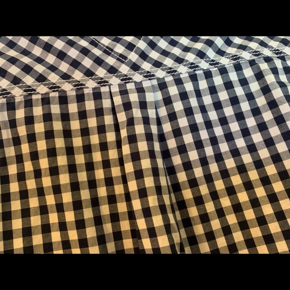 Tommy Hilfigur Boys Button Down plaid shirt-Navy /white - Picture 10 of 10